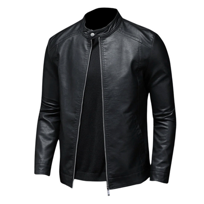 Männer Leder Bikerjacke
