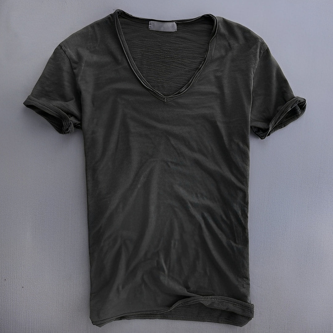 Lemuel Herren T-Shirt Baumwolle Bequem Weiß