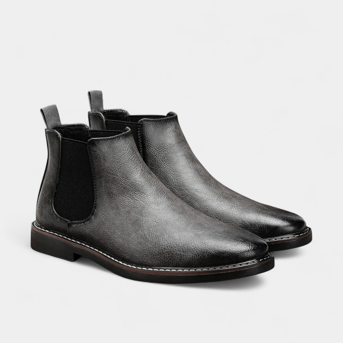 Herren Chelsea Boots Lederimitat Elastisch