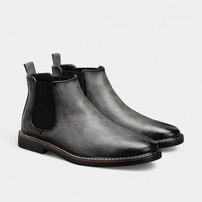 Herren Chelsea Boots Lederimitat Elastisch