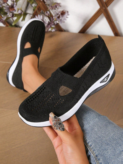 Damen Slip-On Schuhe Causal Leder