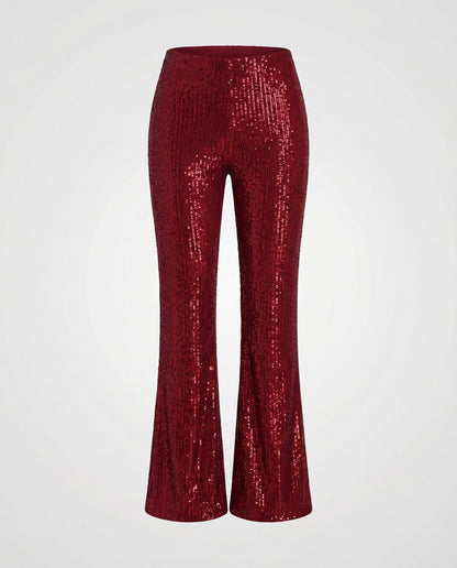 Norvielle Damen Paillettenhose Glitter