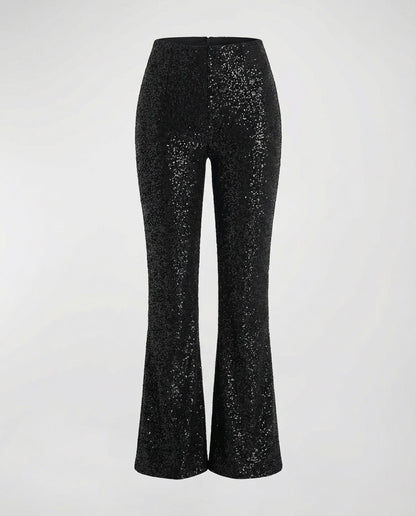 Herbst Paillettenhose Damen Glitter