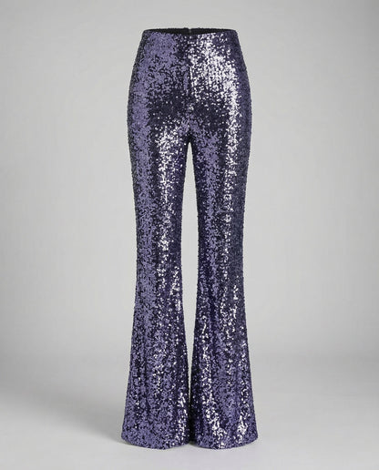 Norvielle Damen Paillettenhose Glitter