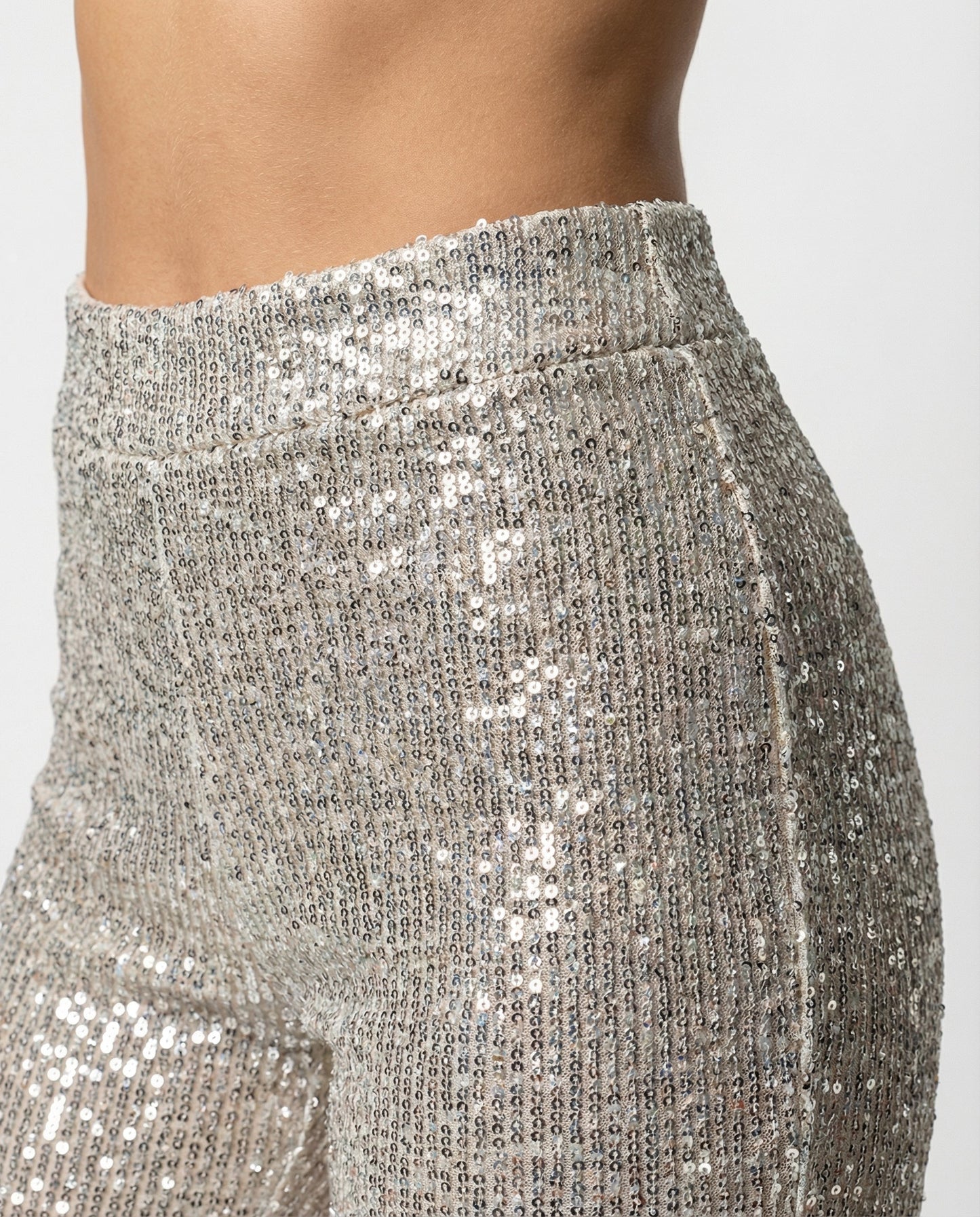 Herbst Paillettenhose Damen Glitter