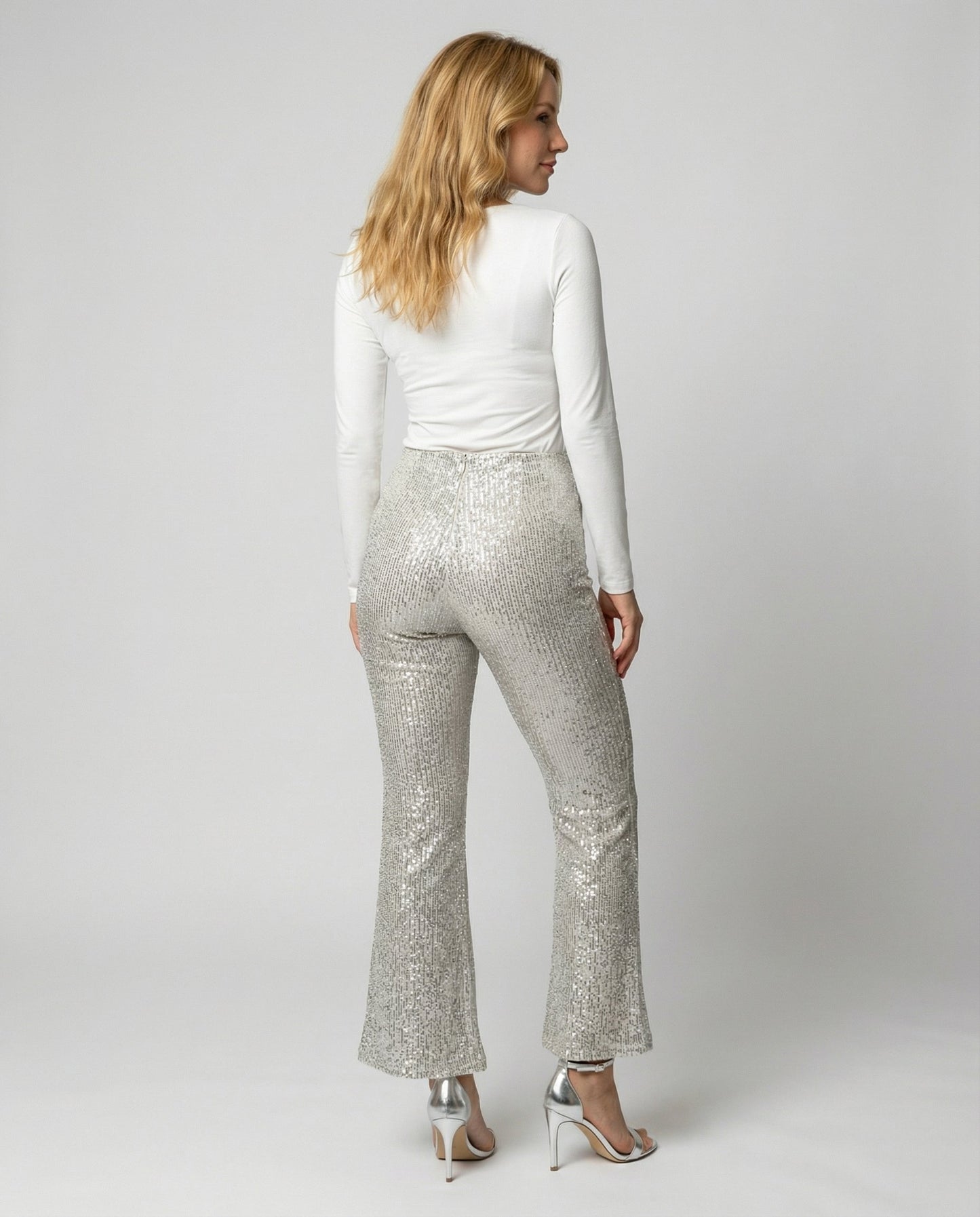 Norvielle Damen Paillettenhose Glitter