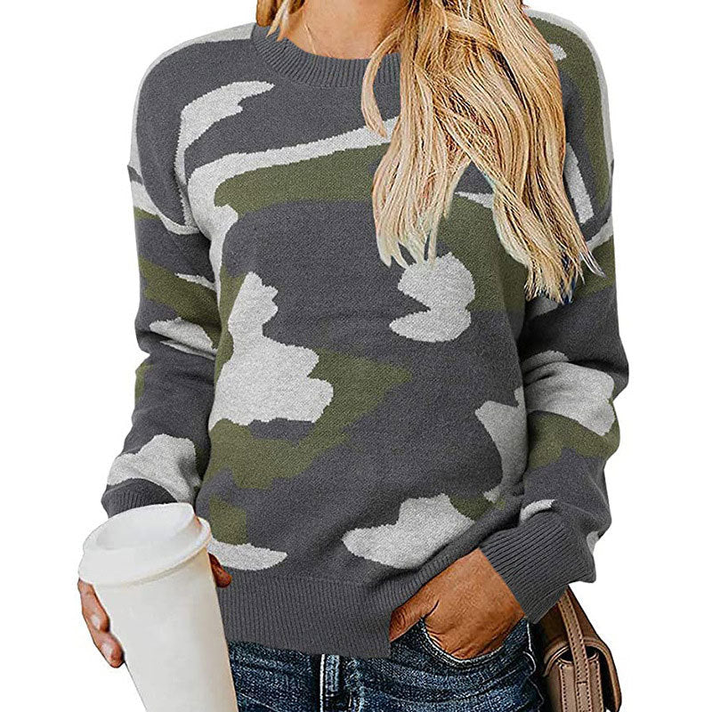 Damen Camouflage Pullover Norvielle - Norvielle