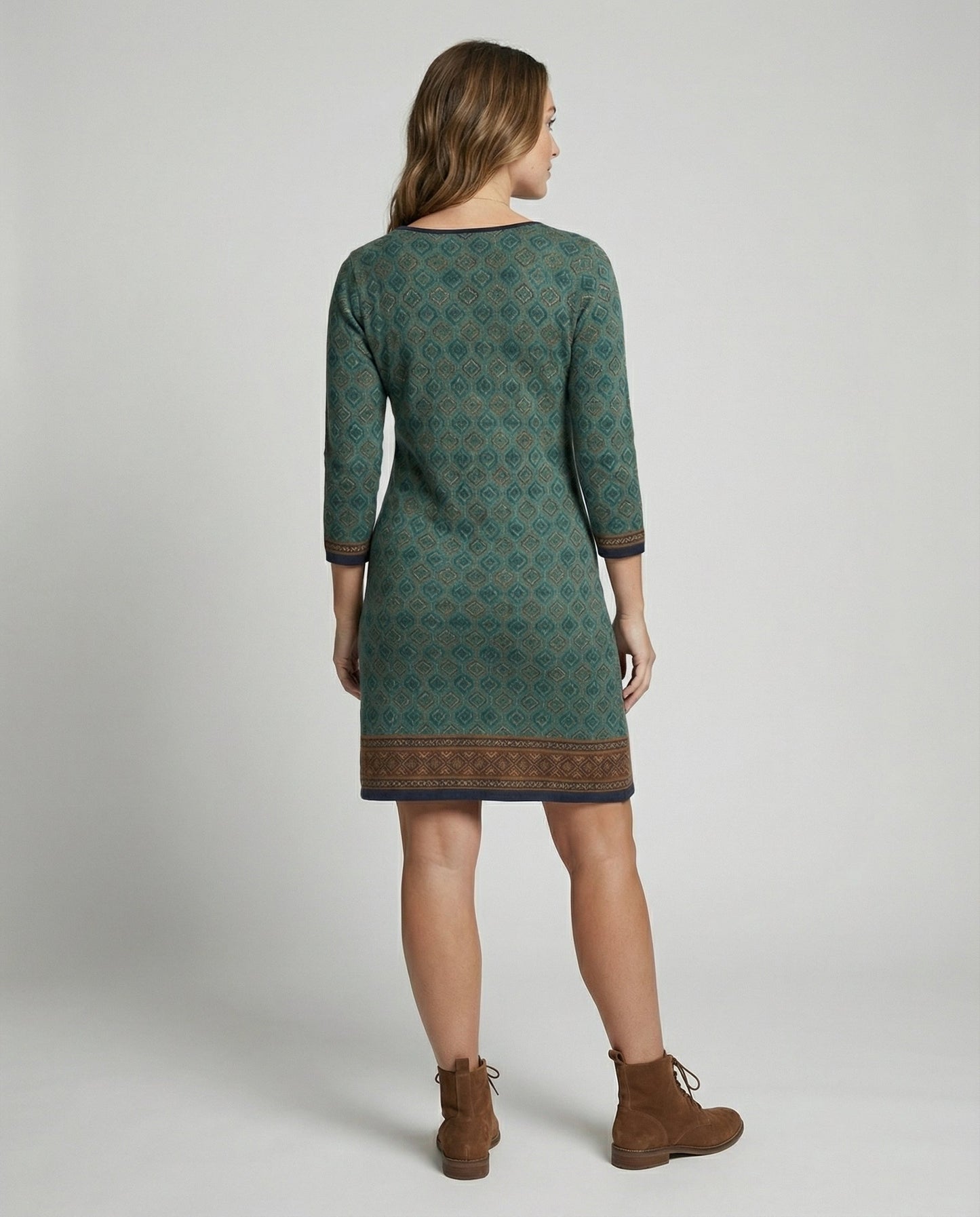 Norvielle Damen Midikleid Boho Stil