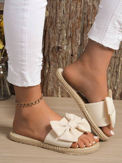Damen Sandalen Jute Bequem Boho
