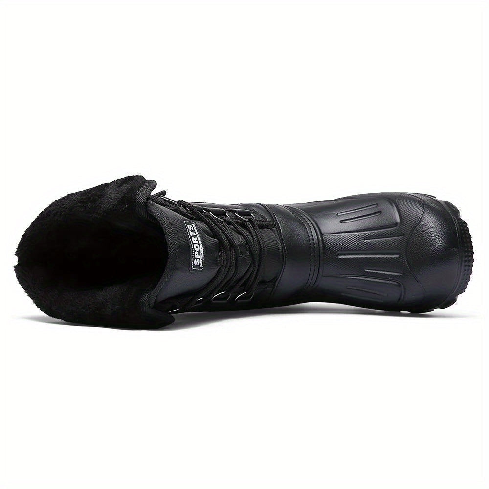 Herren Winterschuhe Wasserdicht Hochschnitt Schnürung Warmfutter