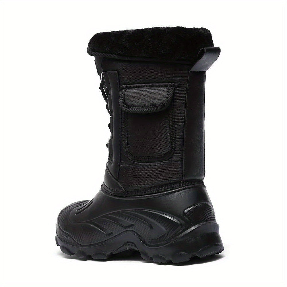 Herren Winterschuhe Wasserdicht Hochschnitt Schnürung Warmfutter