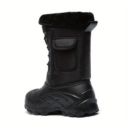 Herren Winterschuhe Wasserdicht Hochschnitt Schnürung Warmfutter