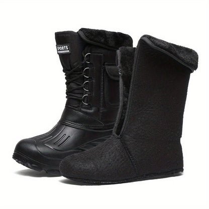 Herren Winterschuhe Wasserdicht Hochschnitt Schnürung Warmfutter