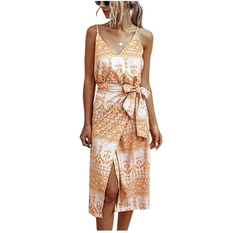 Damen Wickelkleid Leichtes Florales Muster