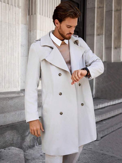 Norvielle Herren Trenchcoat Trendig
