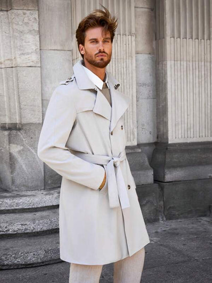 Norvielle Herren Trenchcoat Trendig