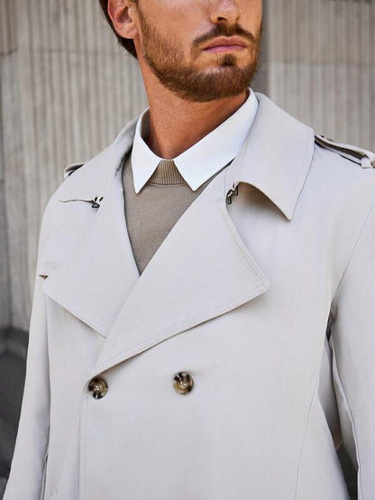 Norvielle Herren Trenchcoat Trendig
