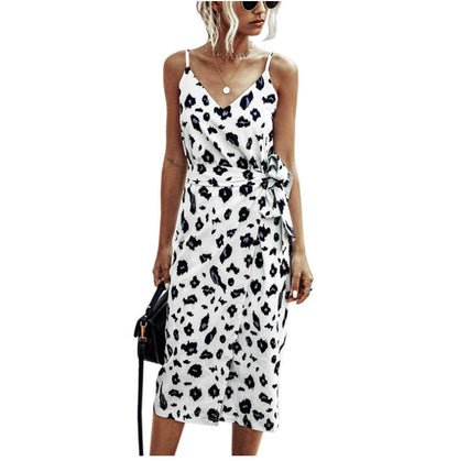 Damen Wickelkleid Leichtes Florales Muster