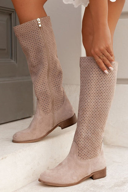 Damen Runde Bequeme Schuhe Atmungsaktives Material