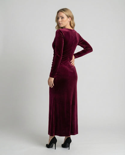 Elegantes Damen Bodycon Kleid Samt