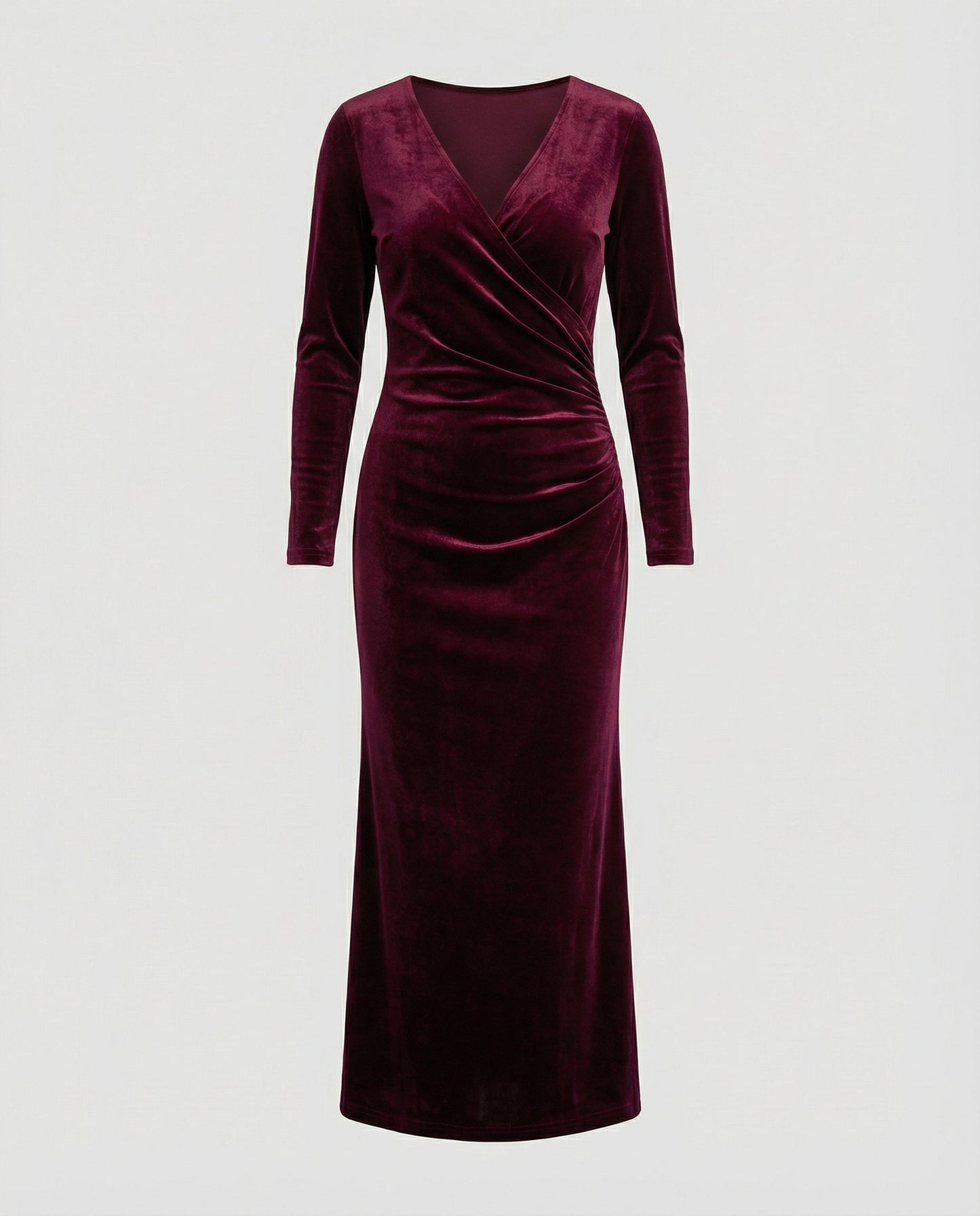 Elegantes Damen Bodycon Kleid Samt