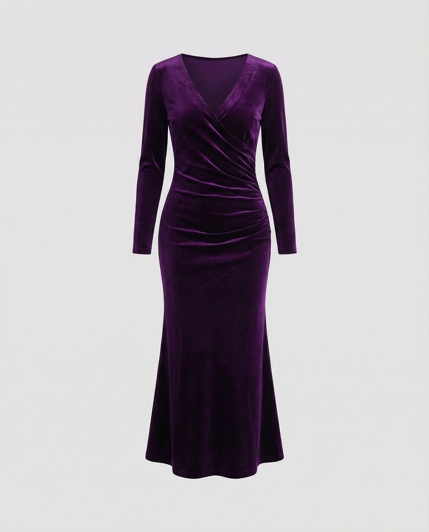 Elegantes Damen Bodycon Kleid Samt