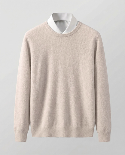 Damen Kaschmirpullover Elegantes Design Beige