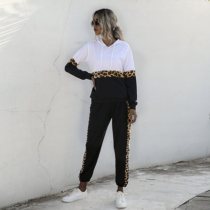 Damen Sportset mit Leopardenmuster Norvielle