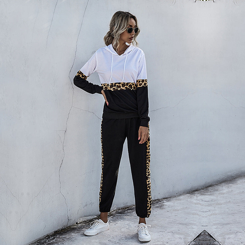 Damen Sportset mit Leopardenmuster Norvielle - Norvielle