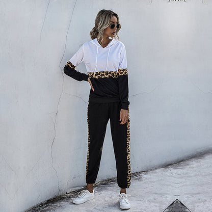 Damen Sportset mit Leopardenmuster Norvielle - Norvielle