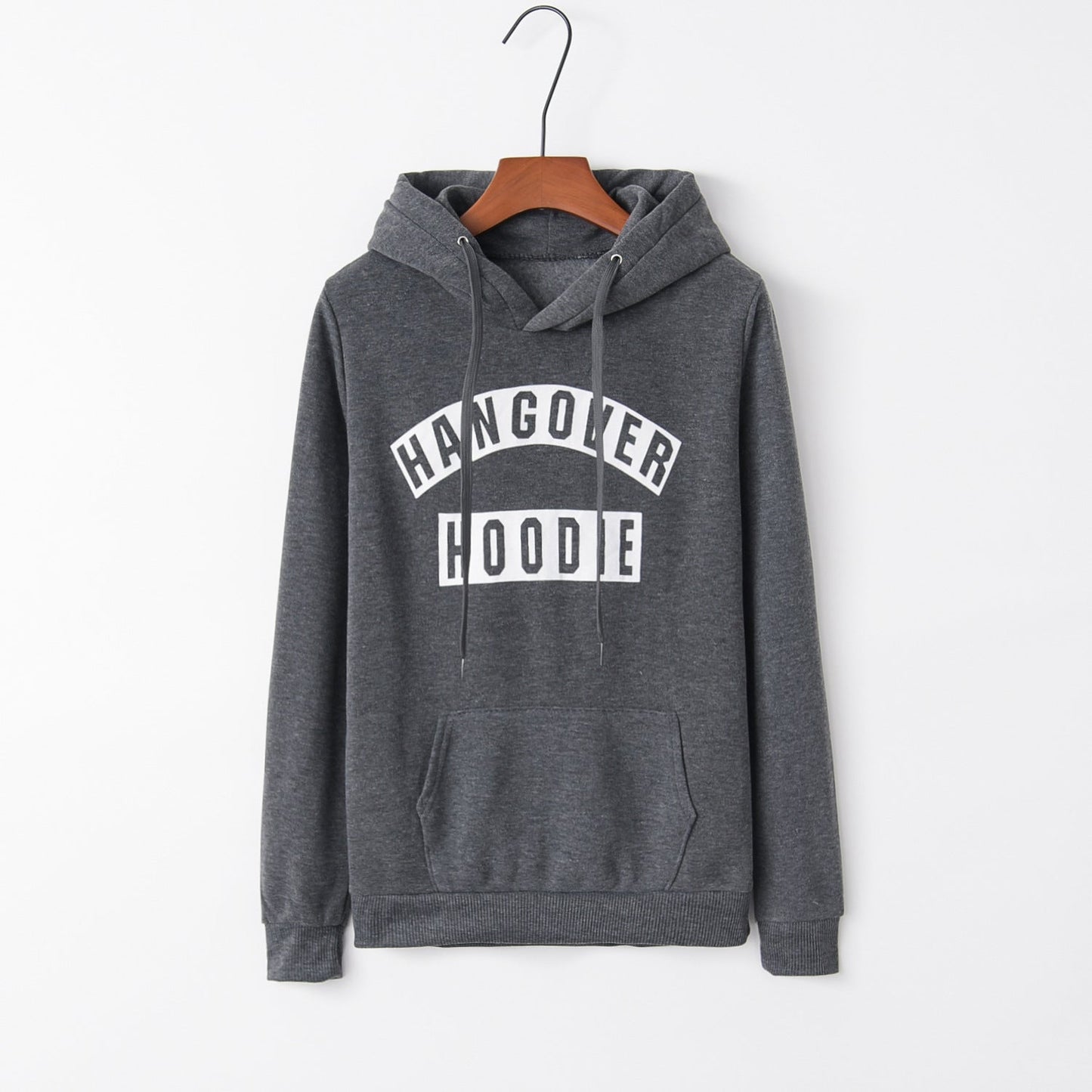 Damen Kapuzenpullover Lustiger Aufdruck Kängurutaschen Norvielle