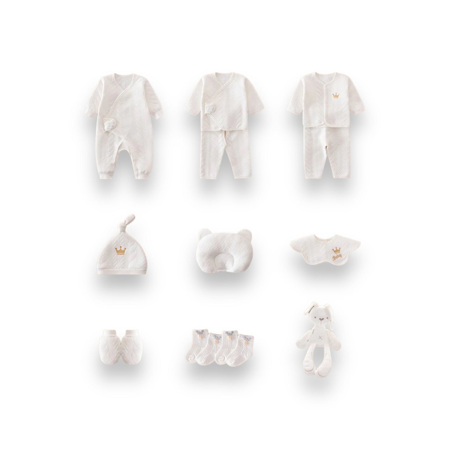 Baby Erstausstattungs-Set 100% Bio-Baumwolle Hypoallergen