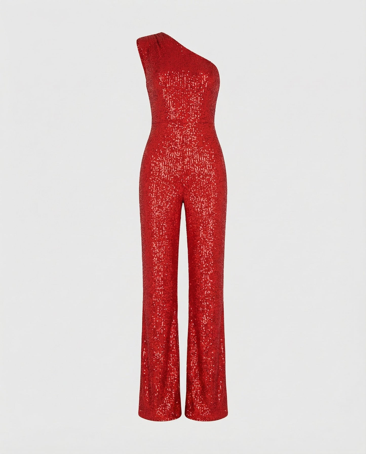 Damen Pailletten Jumpsuit Glitzer Effekt