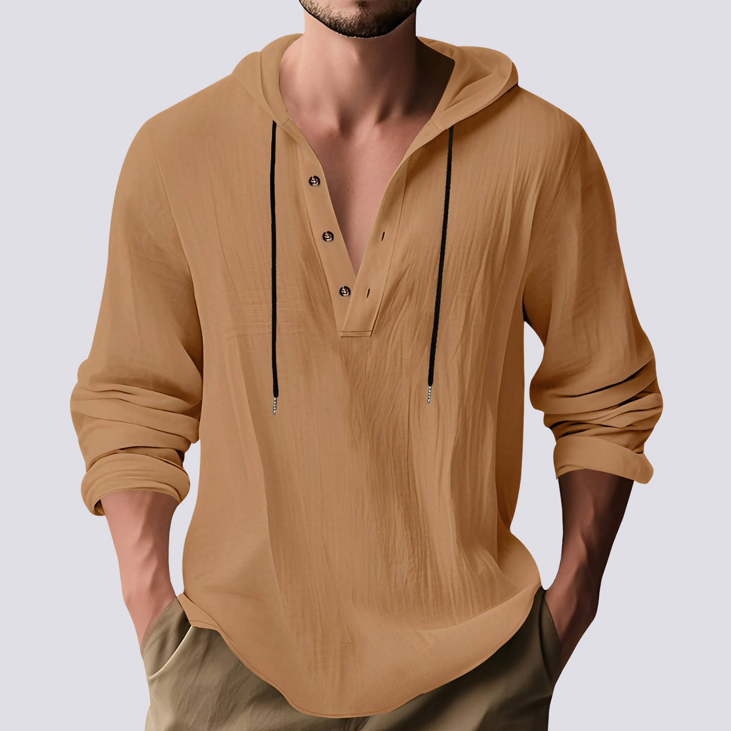 Herren Kapuzenshirt Stilvoll Baumwolle