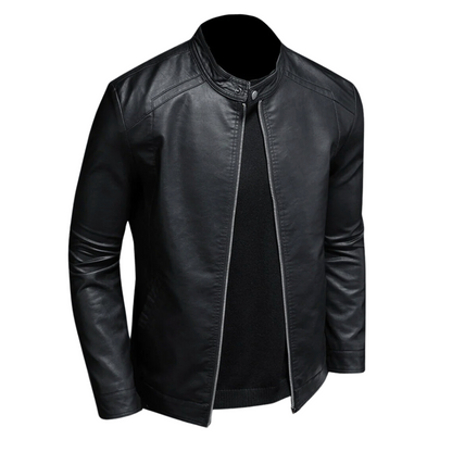 Männer Leder Bikerjacke