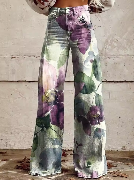 Alessia Damen Boho Hosen Vintage Stil - Norvielle