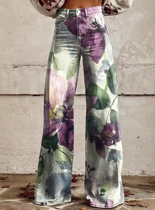 Alessia Damen Boho Hosen Vintage Stil - Norvielle