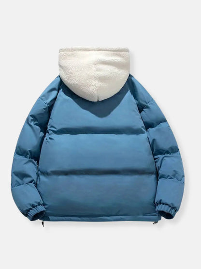 Herren Daunenjacke Reißverschluss Warm