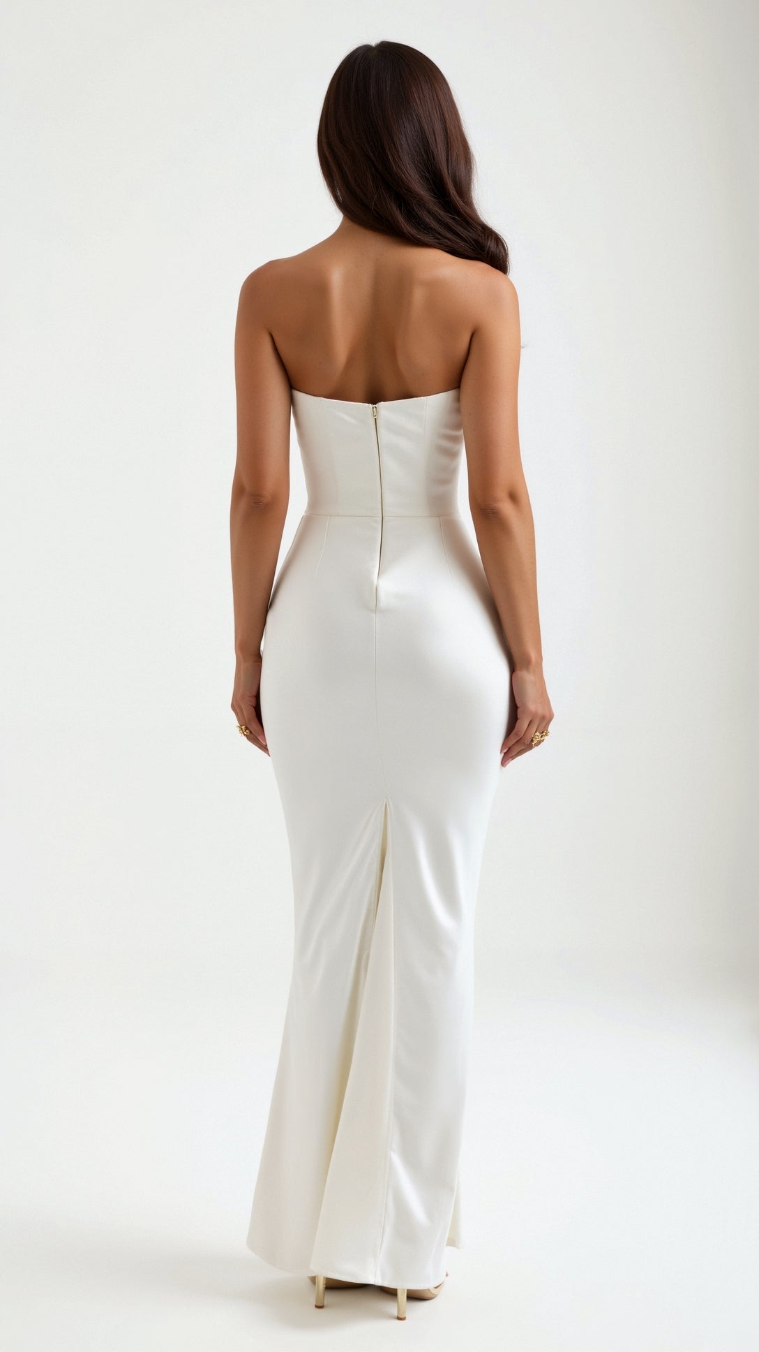 Damen Säulenmaxikleid Hochzeitsgästekleid Lang