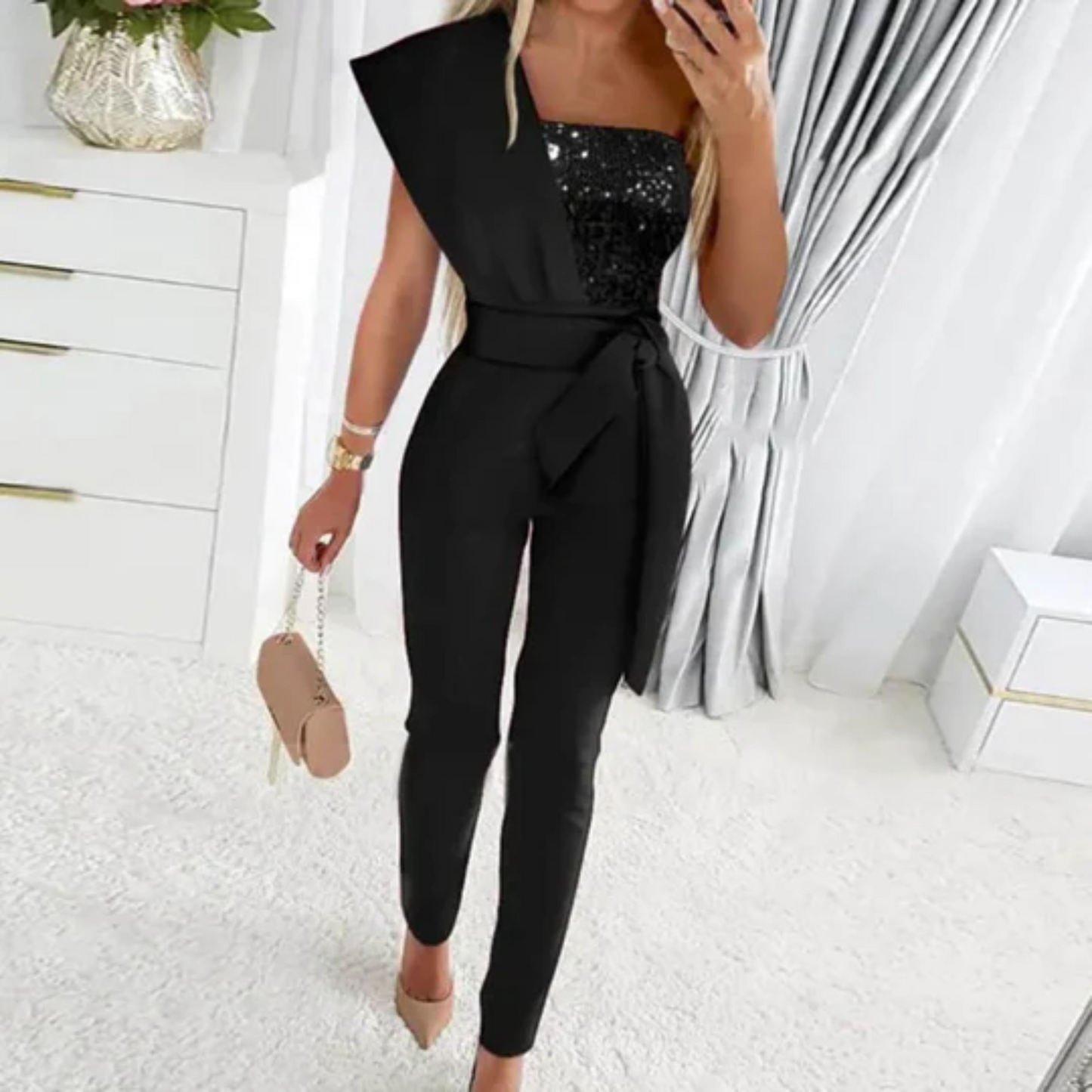 Norvielle Damen Jumpsuit Stylisch