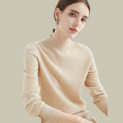 Damen Rollkragenpullover Merinowolle Winter