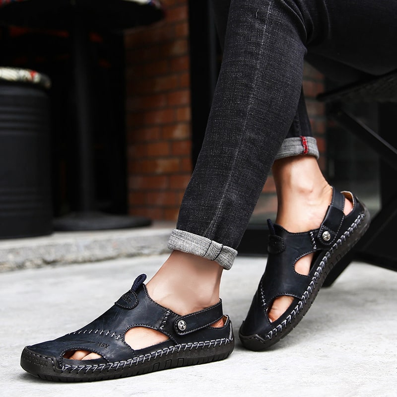 Herren Sandalen Offene Riemenform Fersenstütze
