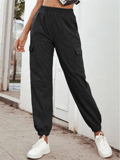 Damen Cargo-Hose Elastischer Bund Praktische Taschen Norvielle