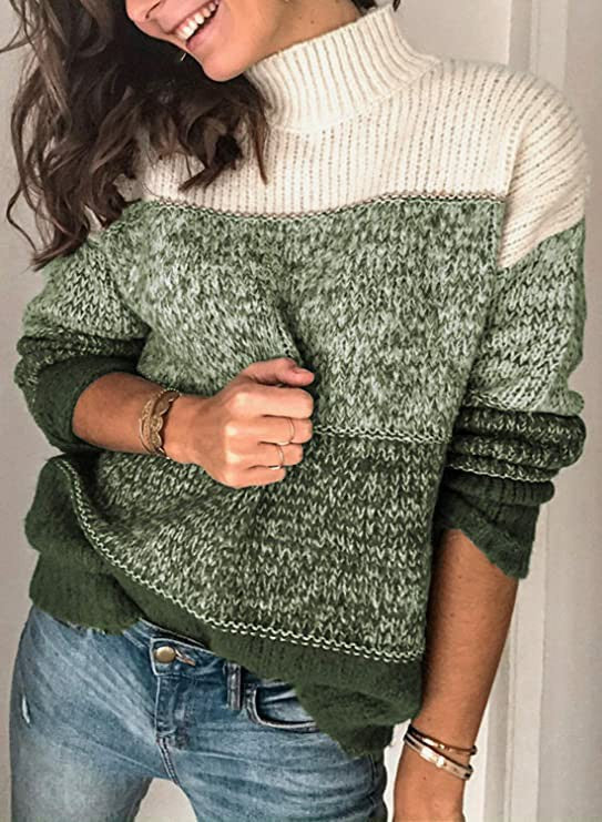 Damen Rollkragenpullover Strukturiert Kuschelig Norvielle