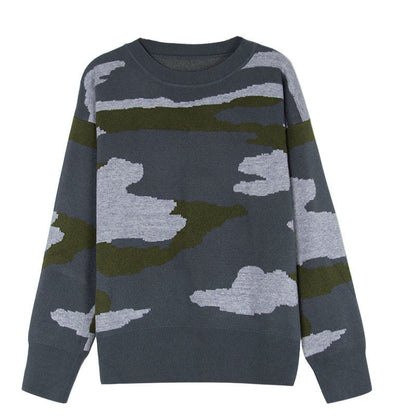 Damen Camouflage Pullover Norvielle