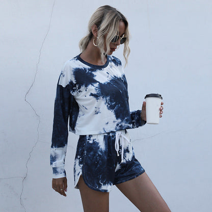 Damen Set Kurz Batikdesign Norvielle