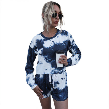 Damen Set Kurz Batikdesign Norvielle