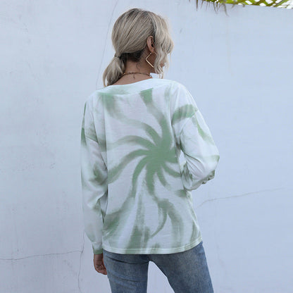 Damen Oversized Pullover V-Ausschnitt Knopfdetails Norvielle