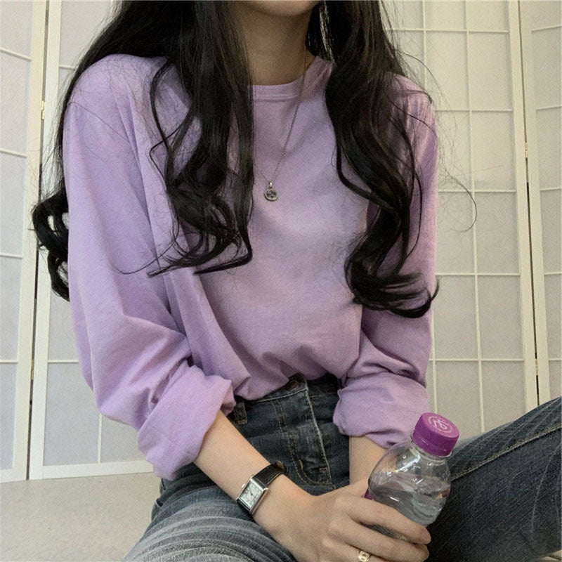 Damen Langarmshirt Lässiger Schnitt Zeitloses Design