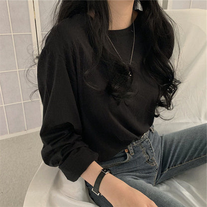 Damen Langarmshirt Lässiger Schnitt Zeitloses Design
